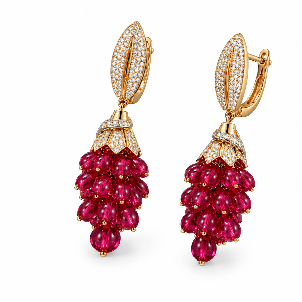 ruby-cluster-earrings