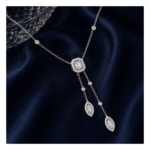 Emerald lariat Pendant