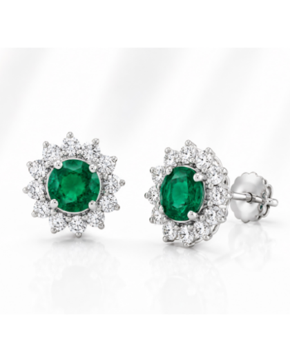Emerald Star Studs