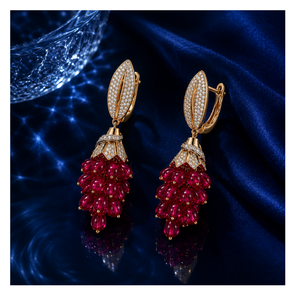 ruby-cluster-earrings