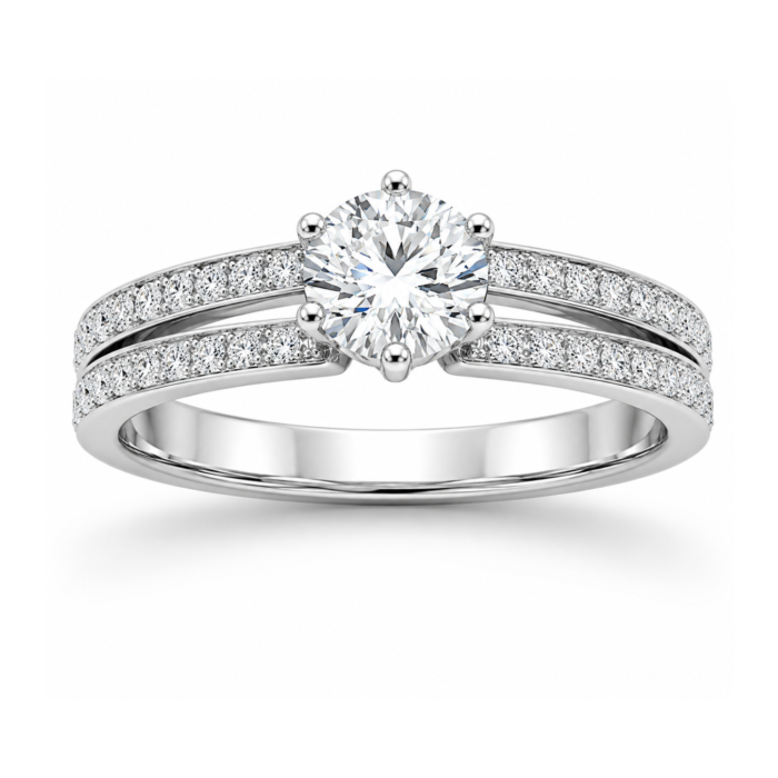 solitaire-band-ring