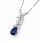 Sapphire Bloom Pendant - Image 3