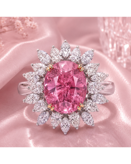 Ruby Halo Ring